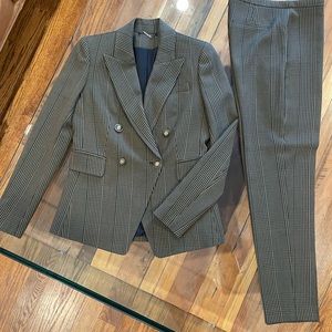 Plaid suit Elie Tahari